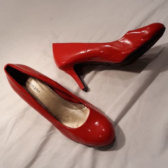 Red Comfort plus heels